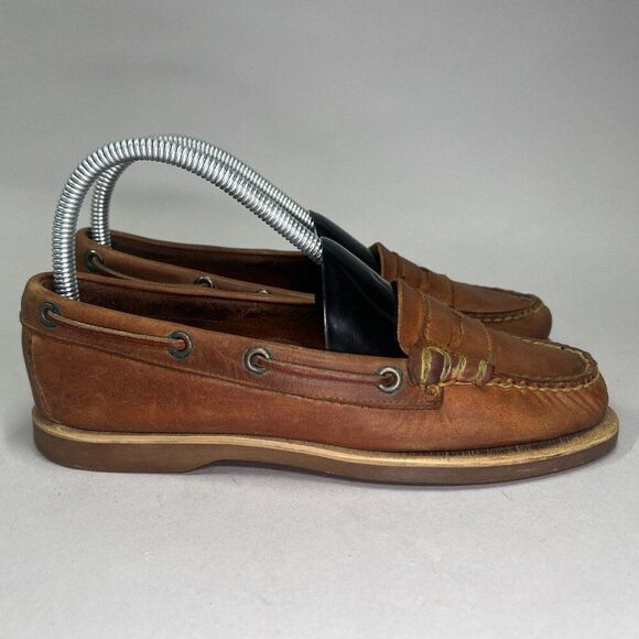 Timberland Women's Size 7 Vintage Leather Penny Loafers - Picture 1 of 12